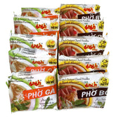 MAMA front packaging showing 10-packet set and flavor variety for convenient meals