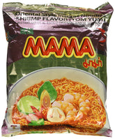 MAMA front packaging showing 10-pack and bold tom yum flavor for quick pantry meals