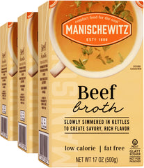Manischewitz front packaging showing three 17oz cartons and product branding benefit