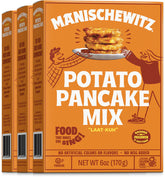 Manischewitz front packaging showing gluten-free mix and easy prep benefits
