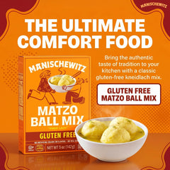 Manischewitz prepared matzo balls in clear broth showing fluffy, comforting result