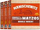 Manischewitz front packaging showing kosher-for-Passover assurance and convenience