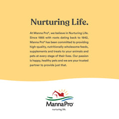 Manna Pro powder dissolving in warm water demonstrating easy mixing benefit