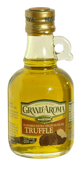 Mantova bottle front label showing Italian truffle oil and premium look