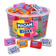 Maoam front packaging showing 50 pcs and sharing convenience