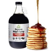 Maple Valley glass bottle front view showing organic label and rich color benefit