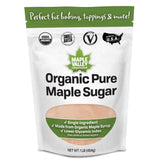 Maple Valley front packaging showing organic 1 lb bag and clear benefits