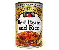 Margaret Holmes front packaging showing can label and serving suggestion for quick meals