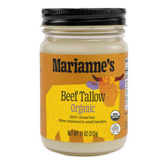 Marianne's Harvest front jar showing product and organic label benefit