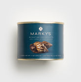 MARKY'S front packaging showing shelled escargot and clear label, easy storage benefit