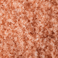 MARKY'S close-up of fine pink crystals highlighting delicate texture and quick dissolve benefit