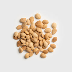 MARKY'S close-up of Marcona almond texture highlighting golden color and tender crunch