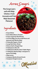 Marliss drops added to black beans to achieve authentic deep color