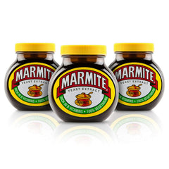 Marmite front packaging showing jar label and size, clear pantry identification