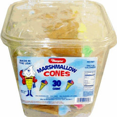Marpro marshmallow cones front packaging showing tub and classic label, great for gifting
