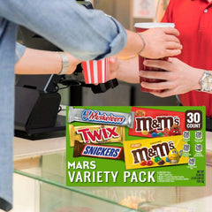 Mars M&M's Peanut and Peanut Butter bars spread showcasing crunchy and creamy options