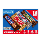 Mars SNICKERS full-size bar front view showing peanuts and chocolate for satisfying snack