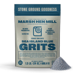 Marsh Hen Mill front packaging showing 24 oz bag and product name benefit clear labeling