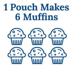 Opened Martha White pouch with dry mix visible, demonstrating easy single-batch portioning