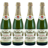Martinelli's front packaging showing elegant glass bottles and premium presentation benefit