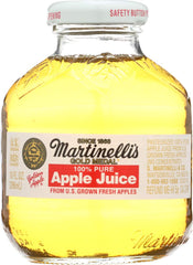 Martinelli's front packaging showing 12-bottle pack and brand clarity benefit