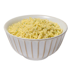 Maruchan close-up of rice texture highlighting fluffy, ready-to-eat appeal