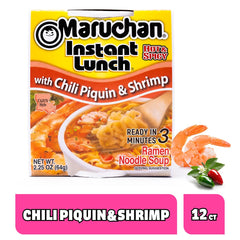 Maruchan cup open with boiling water added demonstrating fast three-minute preparation