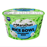 Maruchan edamame instant rice bowl front packaging shows quick meal convenience