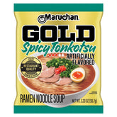 Maruchan Gold front packaging showing premium instant ramen and quick meal benefit