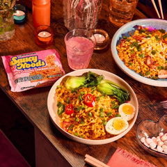 Maruchan Spicy Chicken served in bowl, showing spicy, savory benefit