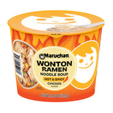 Maruchan bowl front packaging showing flavor and microwaveable convenience