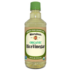 Marukan bottle front label showing organic certification and clean design benefit clarity