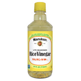 Marukan bottle front label showing product identity and lower-sodium benefit