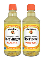 Marukan seasoned rice vinegar front packaging showing label and pack benefit