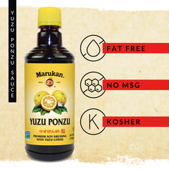 Marukan label close-up highlighting tamari and gluten-free benefits