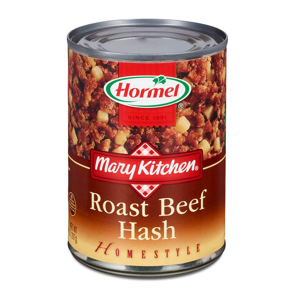 Mary Kitchen front packaging showing 14 ounce can and label, convenient pantry staple