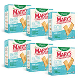 Mary's Gone Crackers front packaging shows sea salt flavor and organic badge, appealing shelf presence