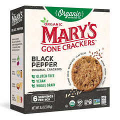 Mary's Gone Crackers Original cracker close-up showing crisp texture benefit