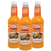 MASTER OF MIXES front packaging showing three 1L bottles and vibrant mango color