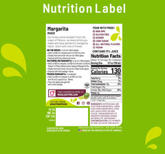 MASTER OF MIXES label close-up highlighting Key Lime and ingredient clarity for trust