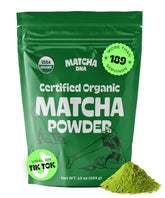 MATCHA DNA front packaging showing organic label and resealable bag preserving freshness