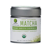 Matcha Kari front tin showing packaging and convenience benefits