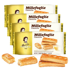 Pasticceria Matilde Vicenzi front packaging showing elegant 4-pack and Italian origin benefits