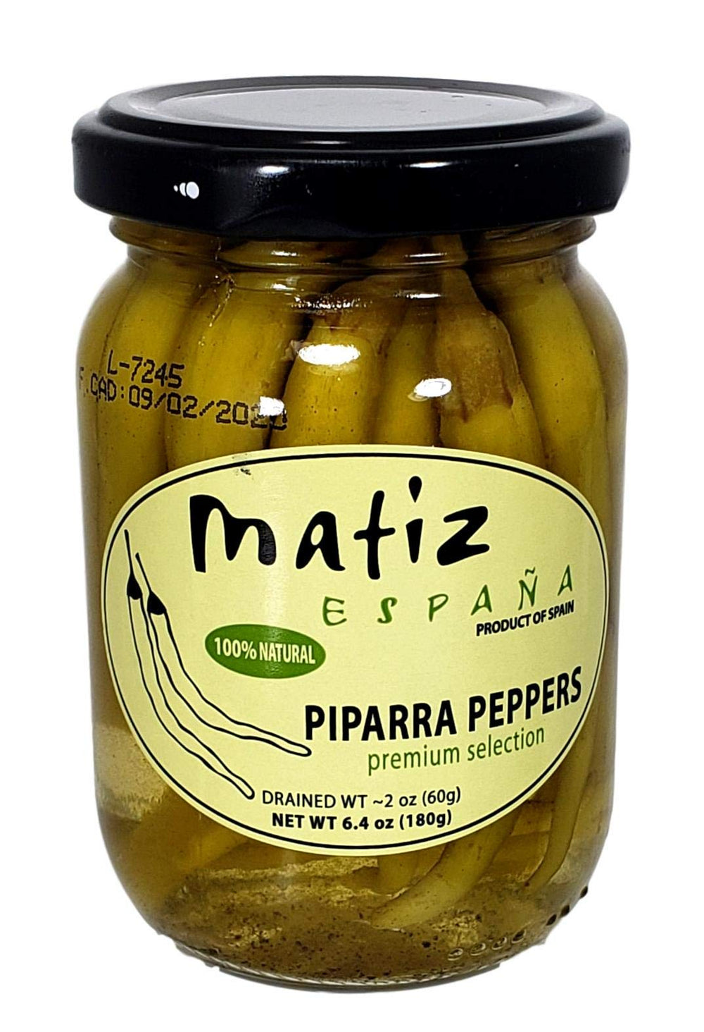Matiz jar front label showing product and ready-to-serve benefit