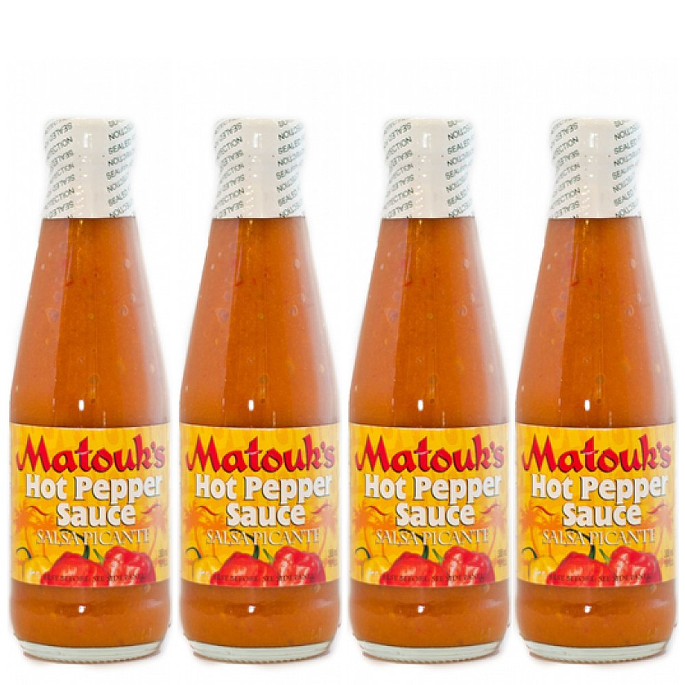 Matouk's front packaging showing bottle label and usable table sauce