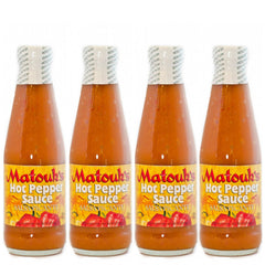 Matouk's front packaging showing bottle label and usable table sauce