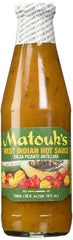 Matouk's front label showing 26-ounce bottle and bold Caribbean branding benefit: clear product ID