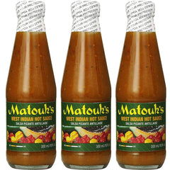 Matouk's front packaging showing 10 oz bottle and clear label, packs convenience