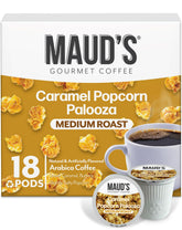 Maud's front packaging showing 18ct pods and sweet flavor benefit