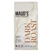 Maud's front packaging showing organic label and bold brand benefit